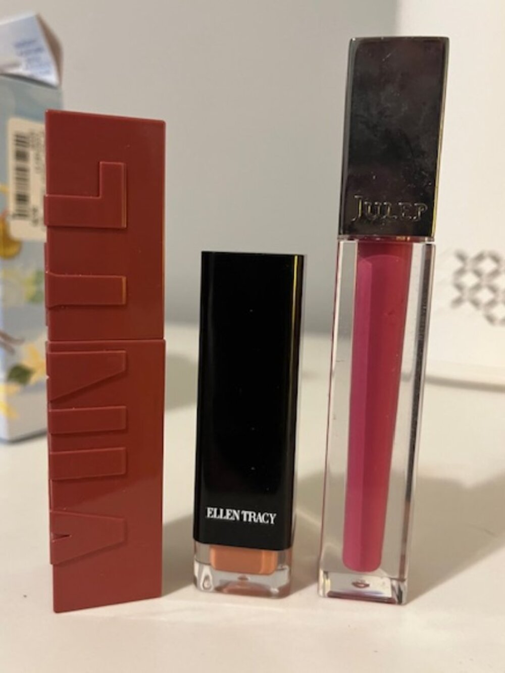 3 PC Set of Lip Stain, Lip Stick & Lip Gloss - NEW